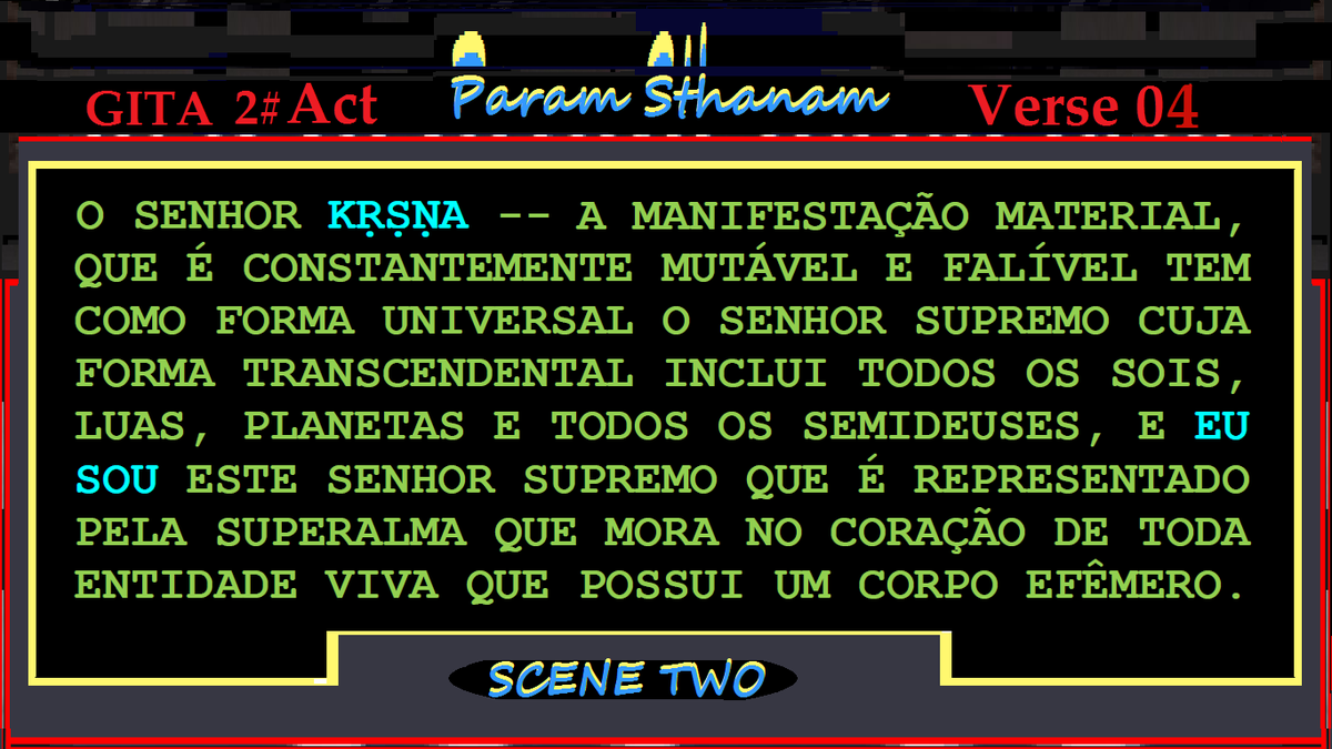 Ramacakra's tweet photo. GITA II  Scene 2 | Param  Sthanam  Verse 4  
The Supreme Abode | La Demeure Suprême http://t.co/16uy8vajRq