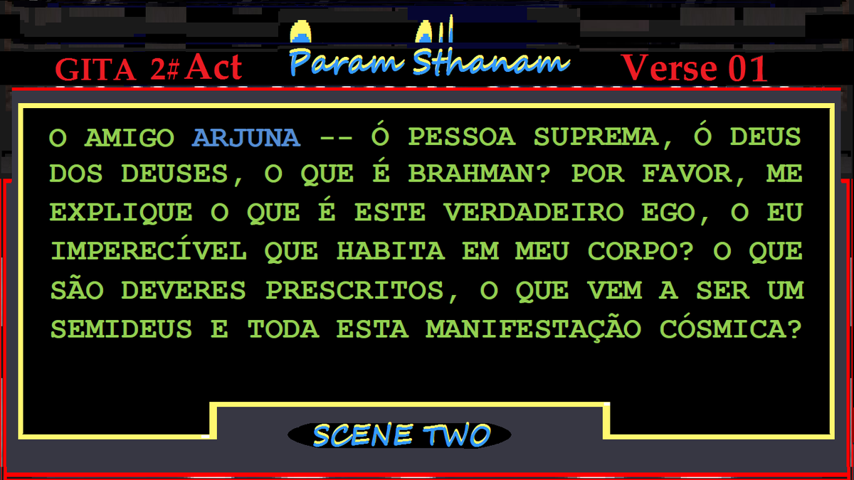 Ramacakra's tweet photo. GITA II  Scene 2 | Param  Sthanam  Verse 1  
The Supreme Abode | La Demeure Suprême http://t.co/Ltyq1srsBc