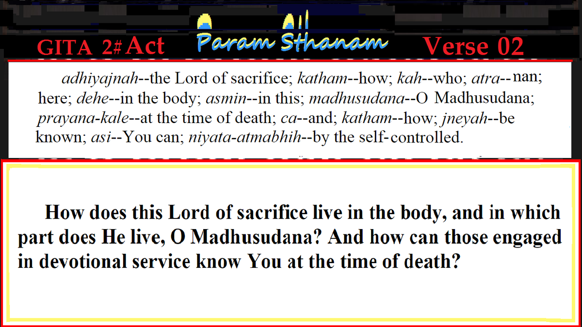 Ramacakra's tweet photo. GITA II  Scene 2 | Param  Sthanam  Verse 2  
The Supreme Abode | La Demeure Suprême http://t.co/oM4UH351Qo