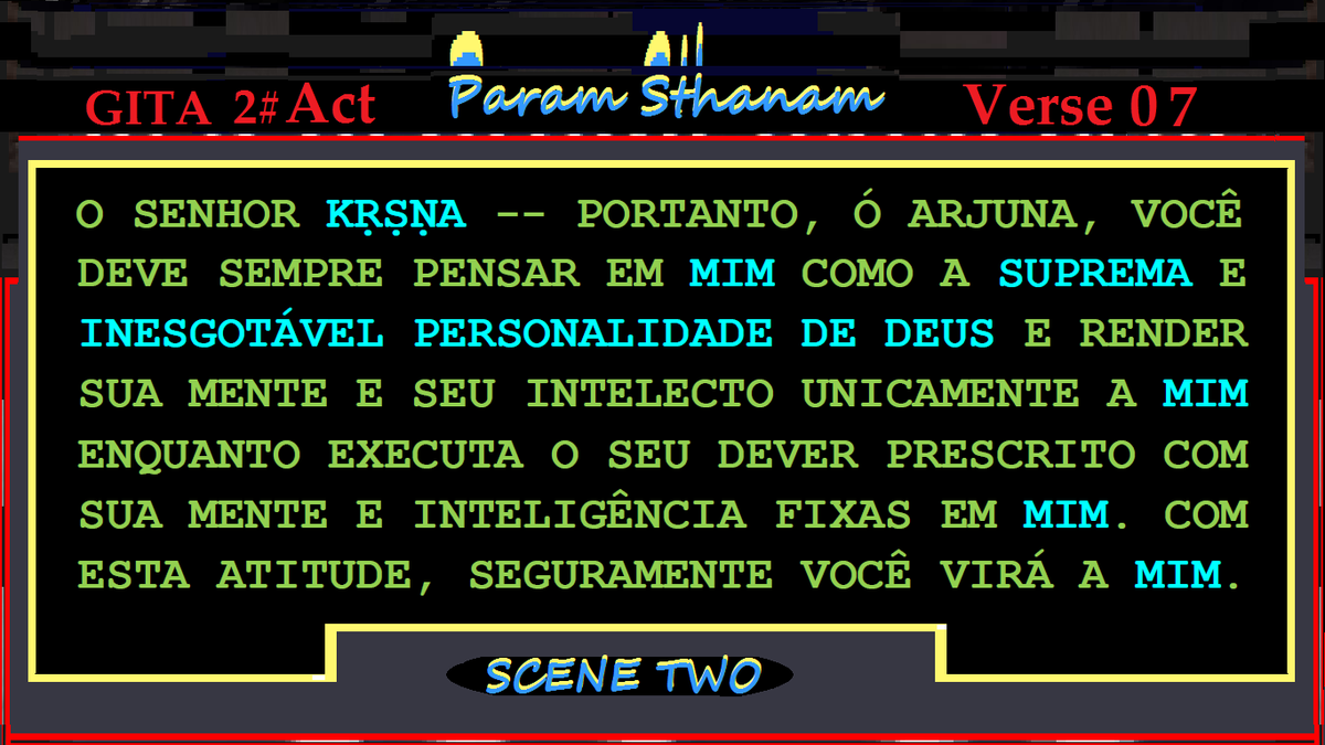 Ramacakra's tweet photo. GITA II  Scene 2 | Param  Sthanam  Verse 7  
The Supreme Abode | La Demeure Suprême http://t.co/EDA5f39eGu