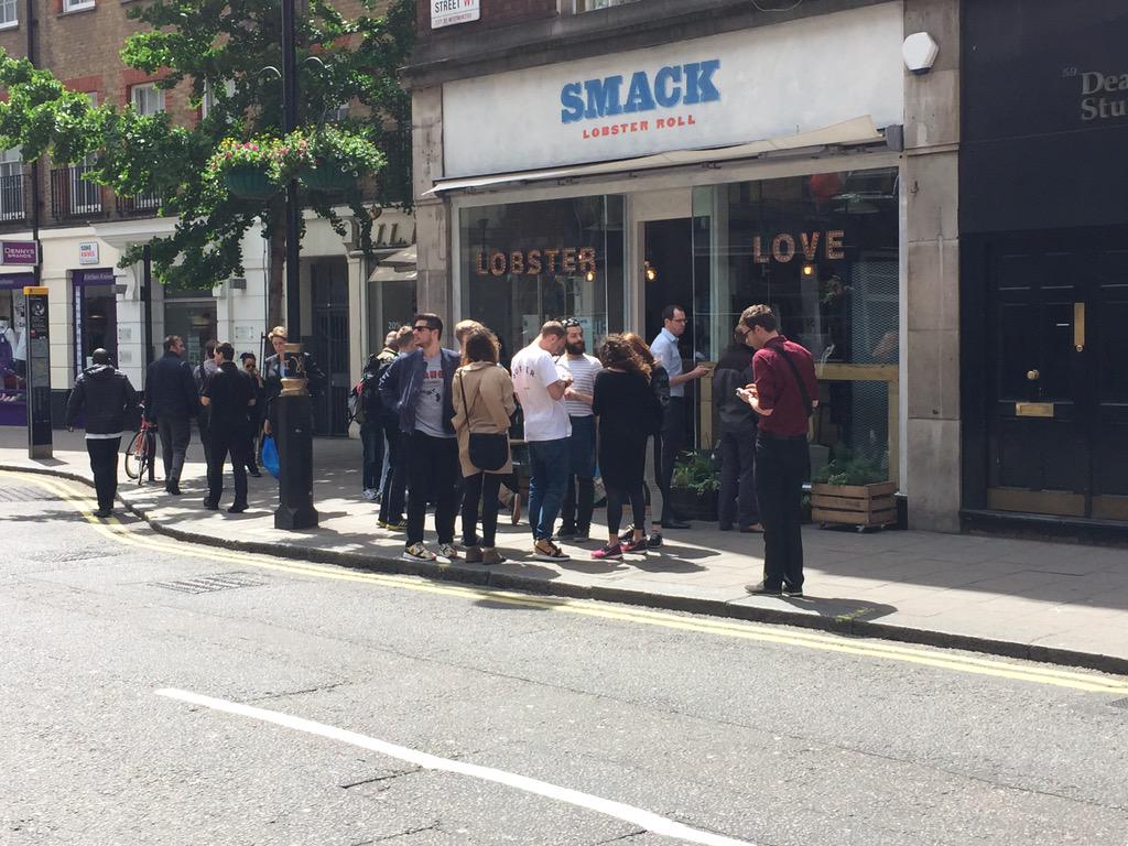 smacklobster's tweet photo. The queue is forming... #smack100 http://t.co/lAvlOCj0zG