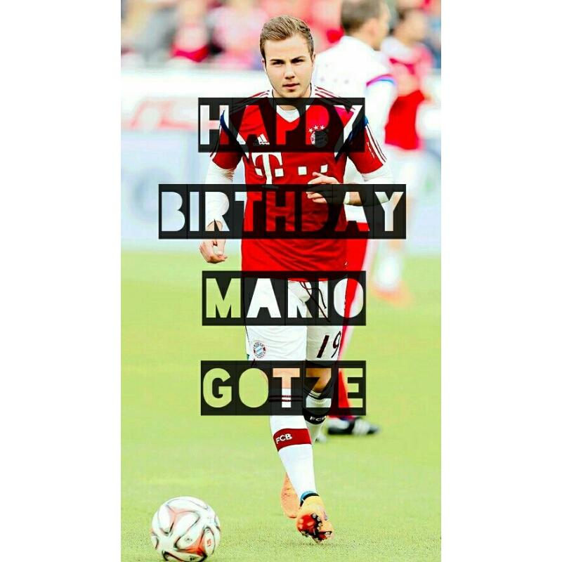 Happy Birthday Mario Gotze, i love you so much my prince you make me strong    