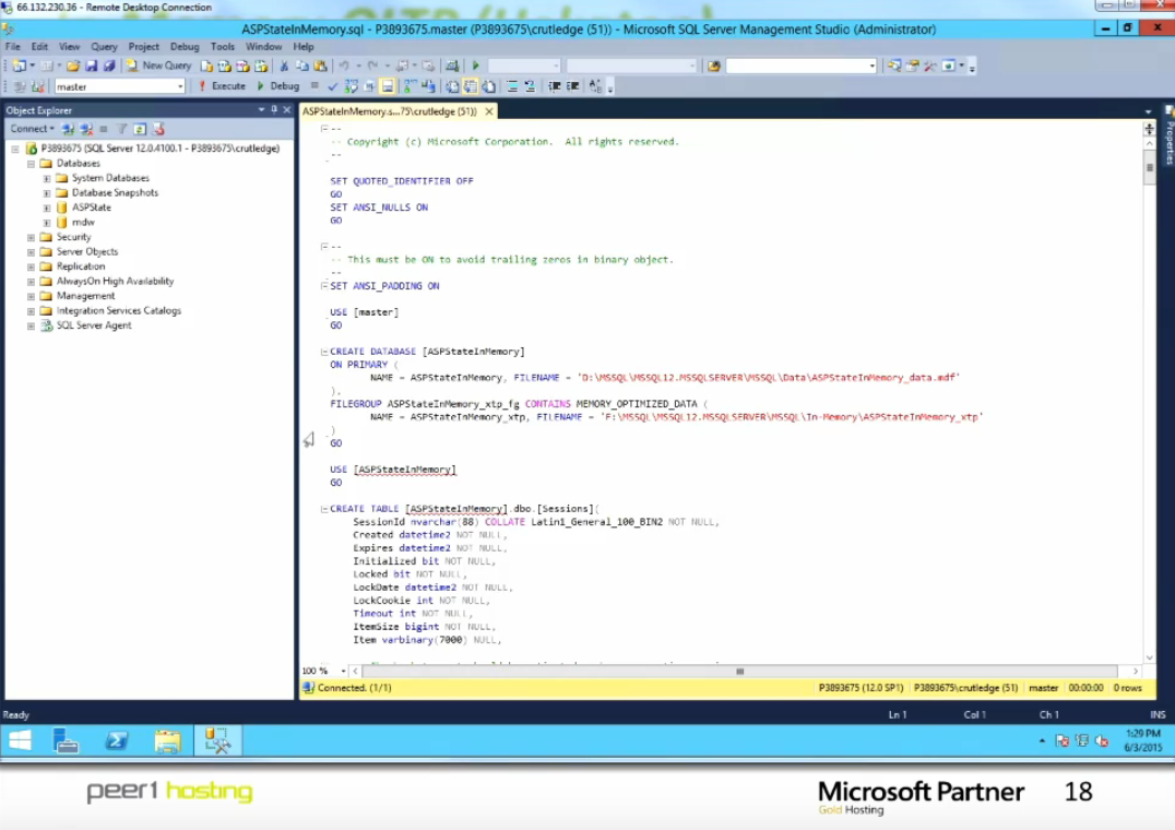AptumTech's tweet photo. Live demo now @Microsoft #SQLWebinar Server 2014 Featuring In-Memory Demo http://t.co/FpZgrH9hQD http://t.co/Tyxpl11JN1