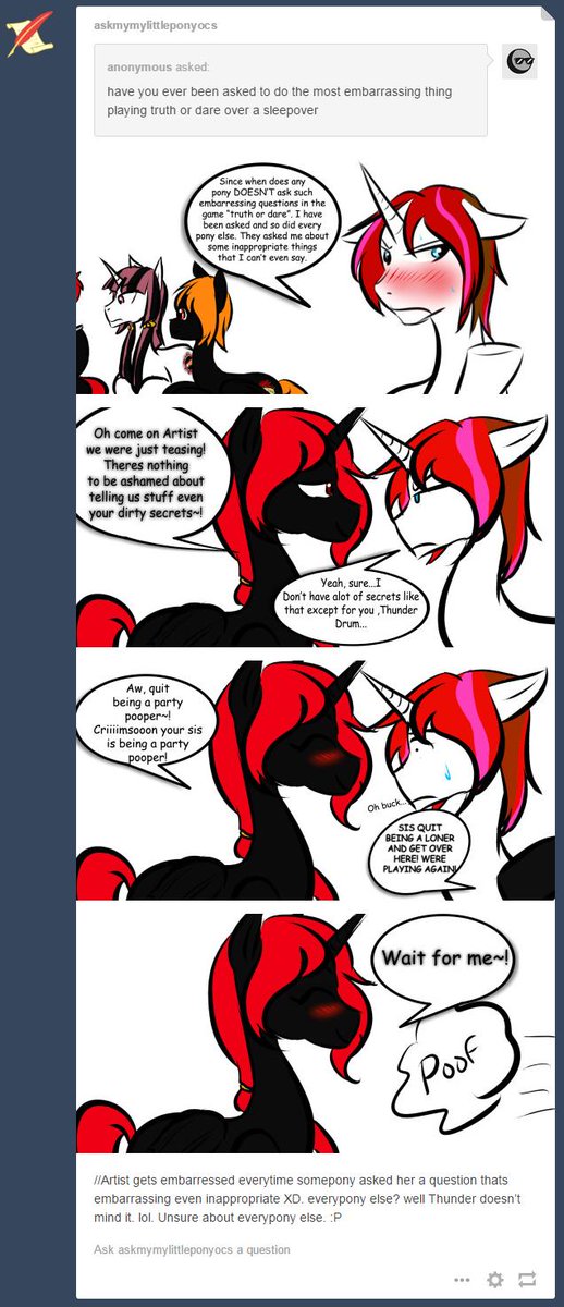 awoken__artist's tweet image. Tumblr Ask #18. Ask My MLP OC&apos;s Here! -&amp;gt;askmymylittleponyocs.tumblr.com
Oh Thunderdrum :3 #mylittlepony #tumblraskblog #tumblr