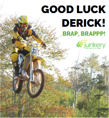 TheArtofJunk's tweet photo. #Junkery was happy to sponsor Derick fulfil a dream and race this weekend against 70s/80s era #mx legends! #brappp http://t.co/aau93fFpTZ