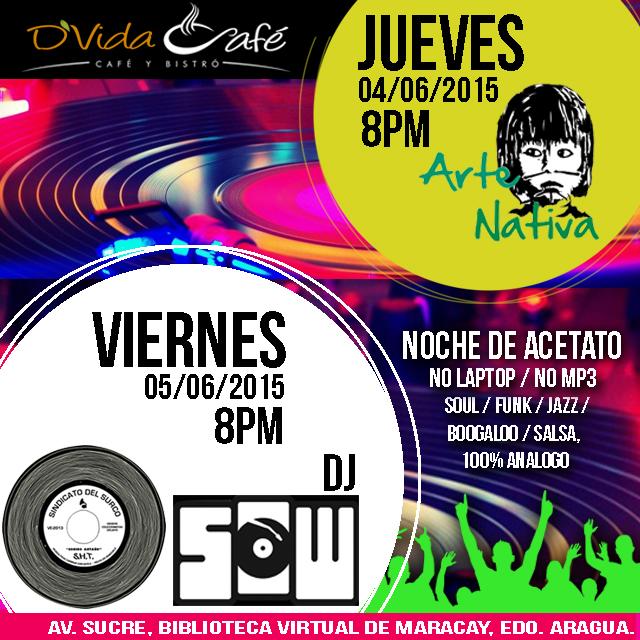 CABAA_Oficial's tweet photo. Hey Seguimos en @dvidacafe1 No te quedes sin disfrutar de Buena Música y #LaGranNochedeAcetato #DjSow http://t.co/19WjUchirR