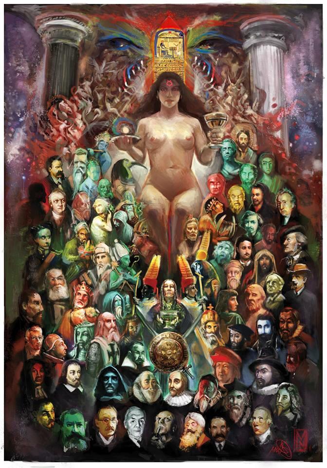 Vortex_OTO's tweet image. Gnostic Saints by Mitchell Nolte