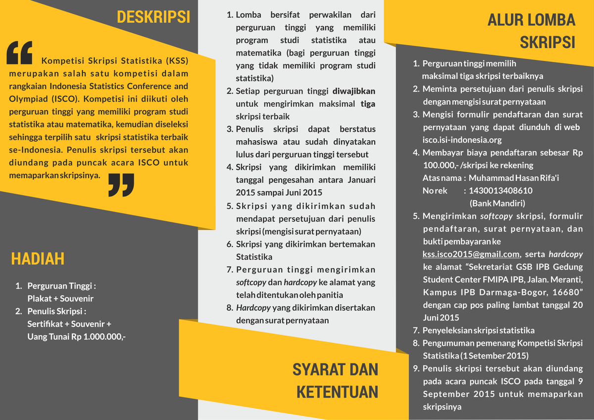 Cek cek brosur KSS #KSS <a href="/GSB_IPB/">Gamma Sigma Beta</a> <a href="/bemgipbSAINSTEK/">SAINSTEK BEM G 2015</a> @bemgipb <a href="/STK48IPB/">Statistika IPB 2011</a> <a href="/HMP_UMSU/">HMP Matematika UMSU</a> @NSC2015_UB <a href="/SS_UB/">Studio Statistika</a> <a href="/StatistikaUII/">Statistika</a>