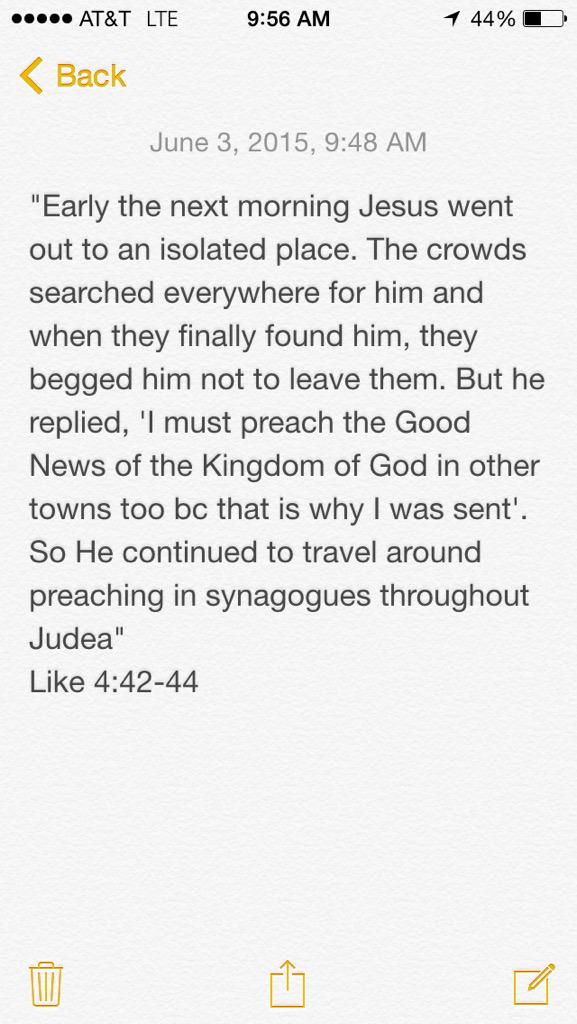fcasarahroberts's tweet photo. 3) his ministry was not driven by people's intentions but His fathers directions.
#lessonsfromJesus http://t.co/kqWCBXWEeC