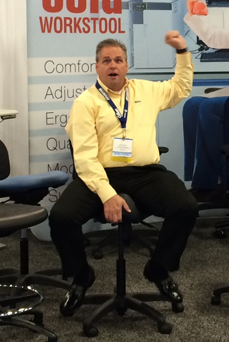 BodyBilt's tweet image. @BodyBilt reveals new Bronc'N BodyBilt Stool @ #AIHce2015. Check out the product video: facebook.com/BodyBiltChairs