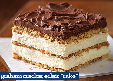 myfoodandfamily's tweet photo. This delectably airy treat makes for a perfect summer dessert. Graham Cracker Eclair "Cake": http://t.co/bytBwVJkCX http://t.co/cs0q3Rwdon