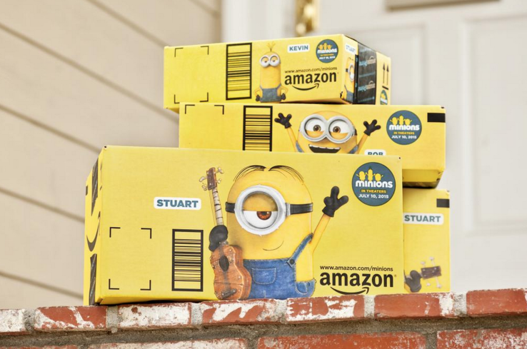 Fikstores's tweet photo. Amazon Turns Its Boxes Into Ads With First-Of-Its-Kind Marketing Deal For “Minions” Movie http://t.co/7c4h0QcXcs http://t.co/gczL5uUXEE