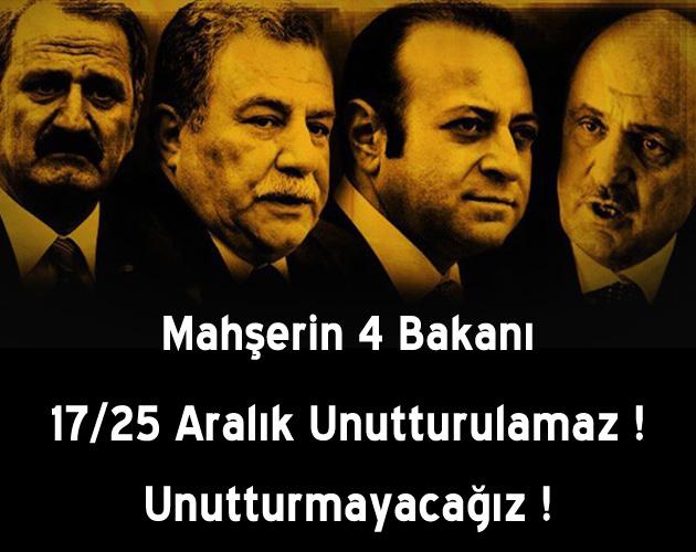 DeliFener_li's tweet photo. Mahşerin 4 Bakanı, 17/25 Aralık Unutturulamaz ! Unutturmayacağız ! @JeansBiri @mkaayse @Yazar212 @Doktor_Alman http://t.co/v4k8Up1KBv