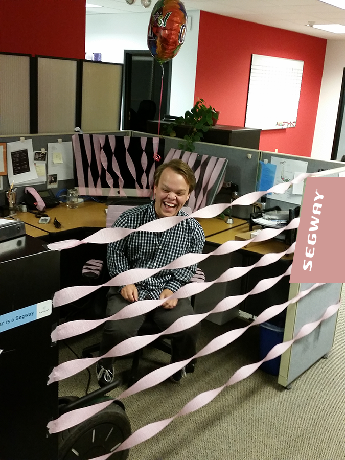 #Congrats to Tyler who is no longer a @SegwayInc #intern. Happy official first day of full-time employment!