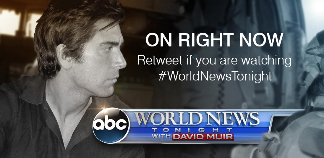 ABCWorldNews's tweet photo. #WorldNewsTonight starts NOW on the East Coast! http://t.co/SvuhaJ6DXi