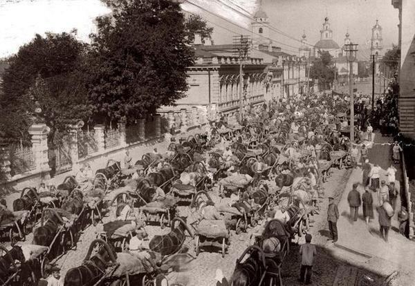 Москве знакомы пробки на дорогах с давних пор. Россия. 1923 г.