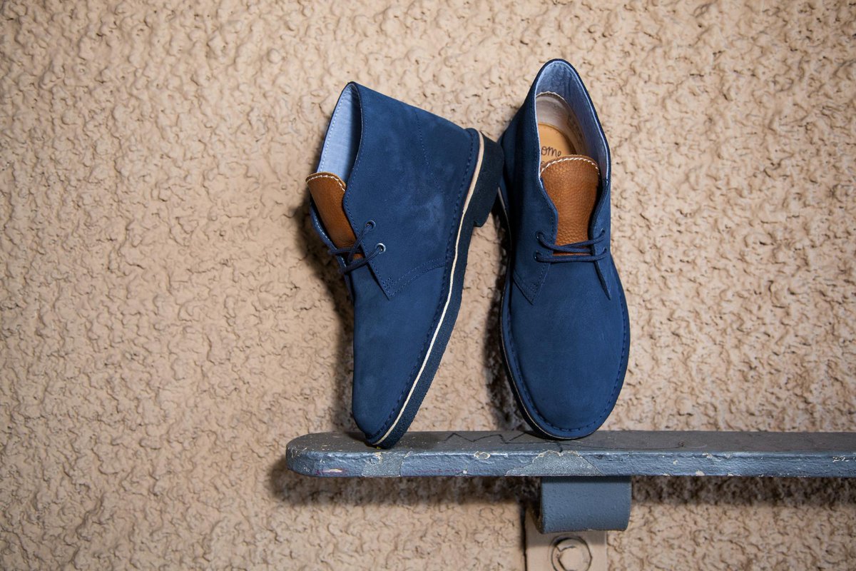 clarks desert boot navy suede