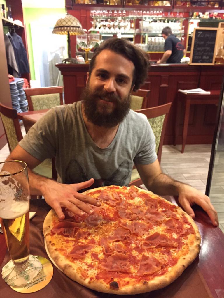 coyumusic's tweet photo. Biggest pizza ever #Lorrach #Germany http://t.co/EfeYraxn2U