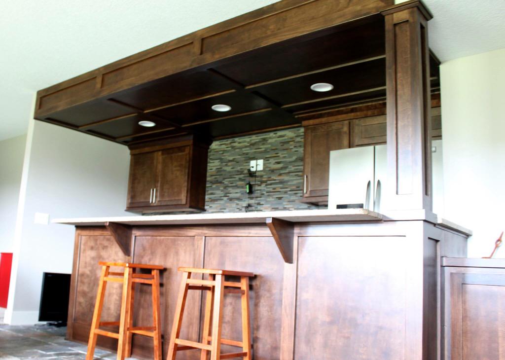 EpicHomes_IA's tweet photo. This bar is a sweet feature in one of our Epic Home basements. #CustomHomes #EpicHomes #Custom #Bar http://t.co/P1mfHhi9xE