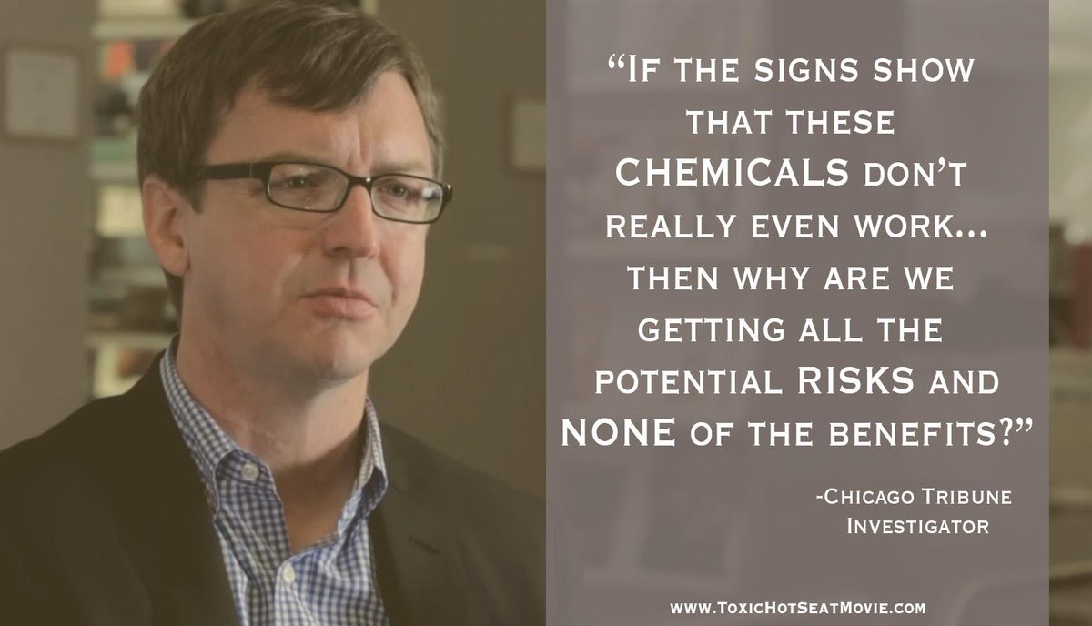 If we never ask, they'll never have to answer. When we raise an eyebrow, the 
chemical ind. has to raise the curtain