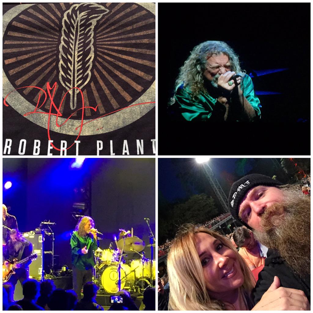 ZakkWyldeBLS's tweet photo. GREAT Night w/My Girlfriend as The LION KING ROBERT PLANT KICKED ASS Last Night!!! I Made out w/Her &amp; I Feel Cool Now http://t.co/19fOCurEv0