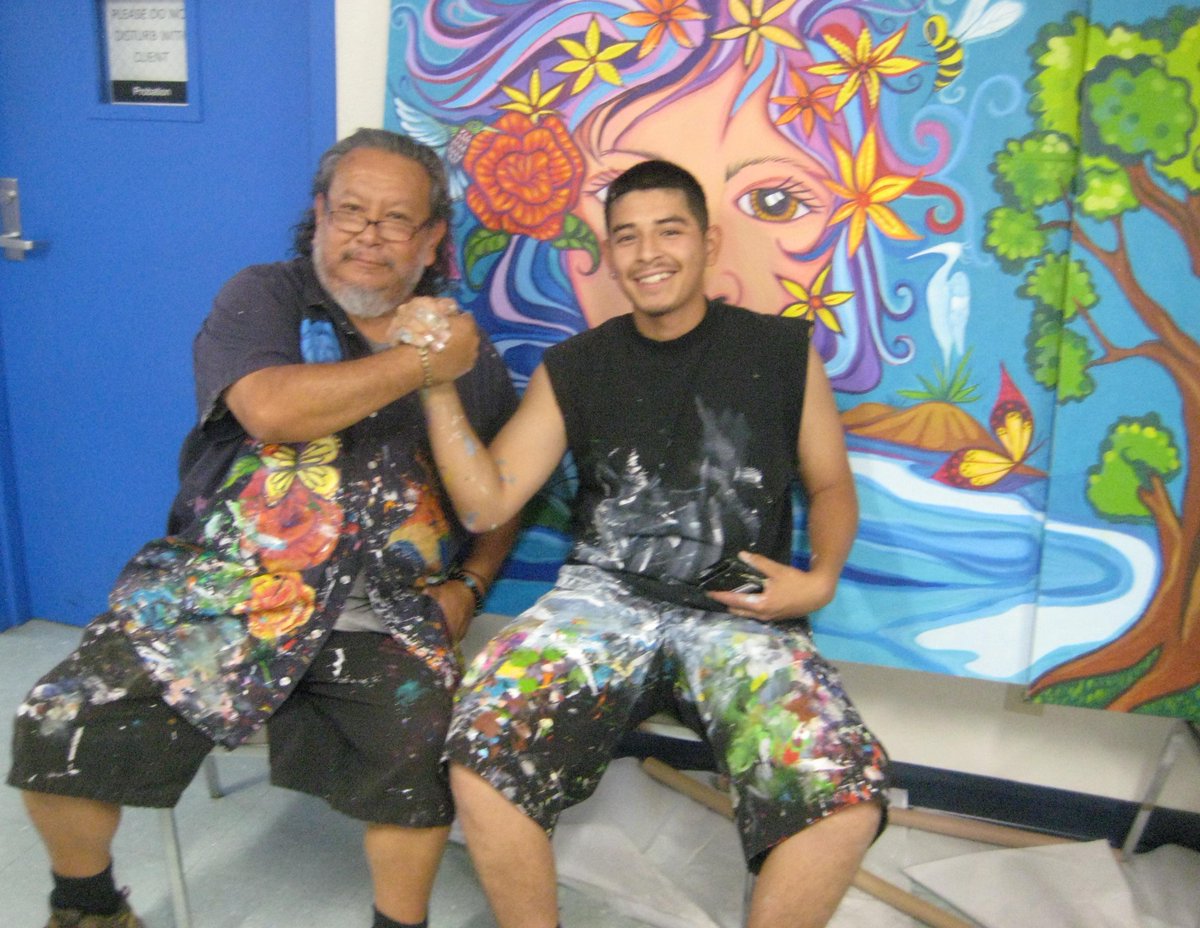 createnow's tweet photo. Our mural at San Fernando Gardens housing project. Thanks to #YPIUSA and #Calfund for their support & #mannyvelasquez http://t.co/ot6kLfbtXV