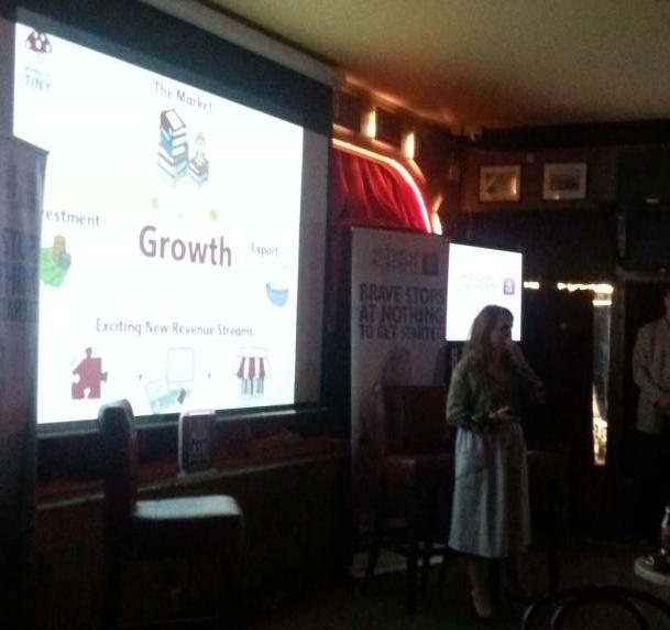 Voxtake's tweet image. Writing for TiNY personalised books  at crane lane #backedbyAIB @tapstak