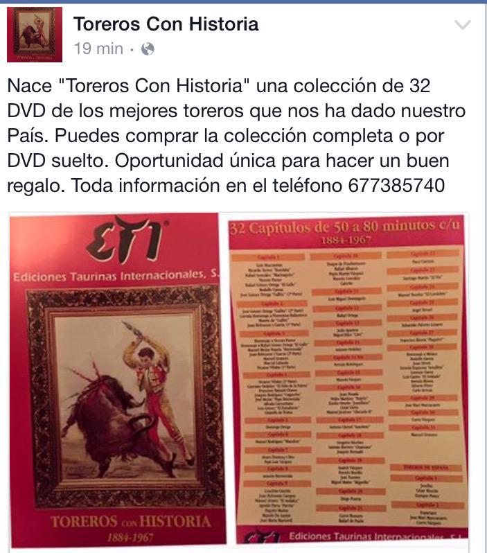 AYÚDANOS A DARNOS A CONOCER <a href="/portaltaurino/">Portal Taurino</a> <a href="/tpt_tv/">Toros Para Todos</a> <a href="/infoElJuli/">eljuli.com</a> <a href="/FITauromaquia/">FusionIntTauromaquia</a> <a href="/Mundotorocom/">mundotoro.com</a> <a href="/ManoloMoles/">Manolo Molés</a> <a href="/Paquirri74/">F.R.Paquirri</a>
