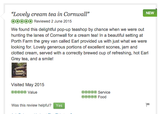ThethirsteaCo's tweet photo. We love getting #reviews on @TripAdvisor like this! #thatfuzzyfeeling #cornwallhour http://t.co/ev6kf8vK5v