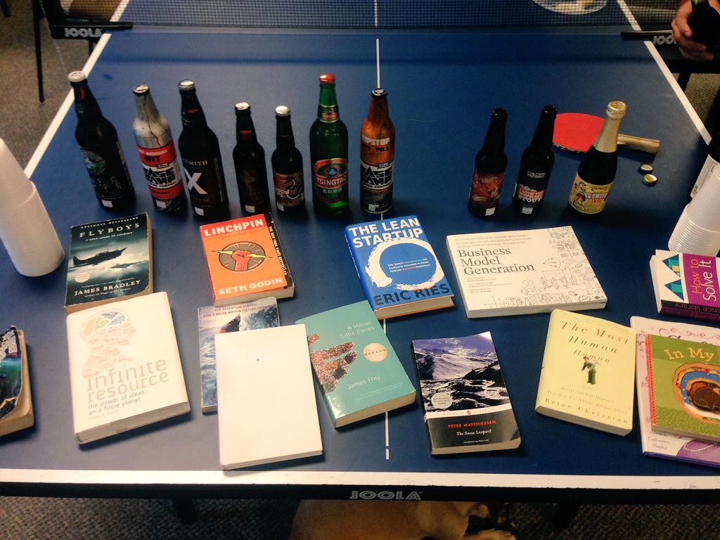 RealScout's tweet photo. Today the RealScout team is sharing their favorite books and beer! http://t.co/oOWqTVrR8G