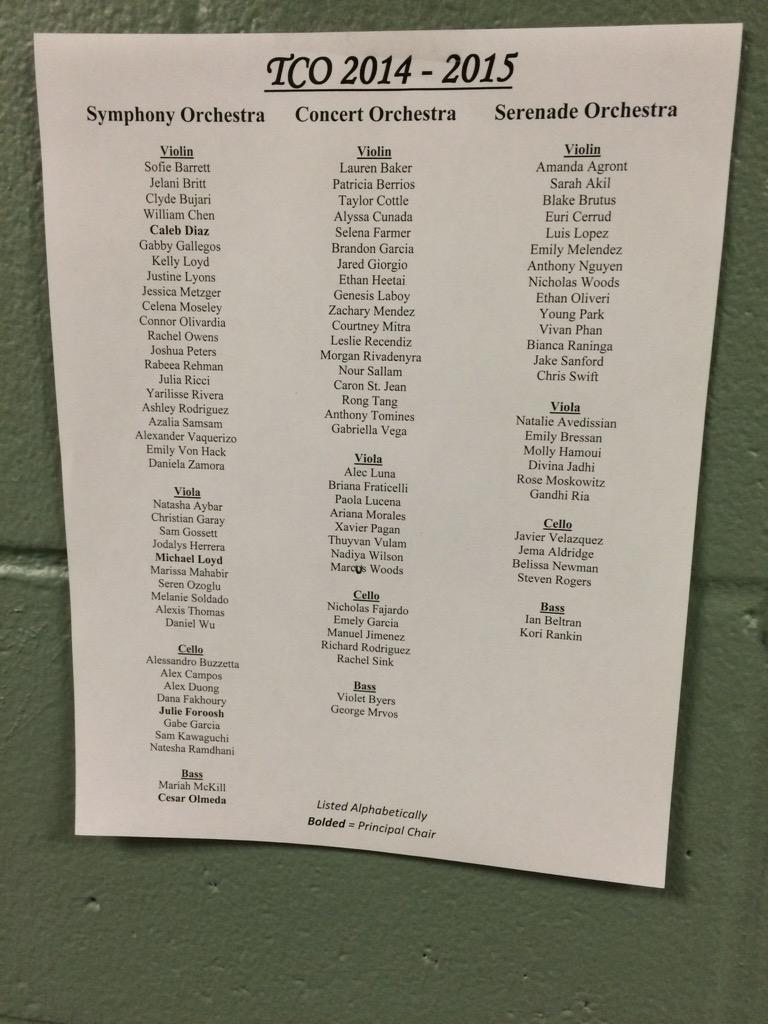 TC_Orch's tweet image. Ensemble lists have been posted!