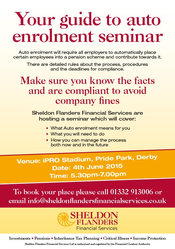 What happens if your business does not comply with Automatic Enrolment? Register  buff.ly/1JlJe75  #Derbyis