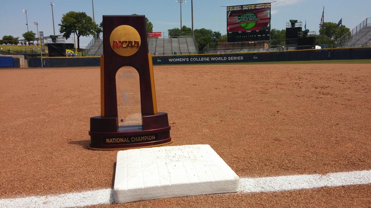 NCAASoftball's tweet photo. Taking predictions...who will hoist this trophy tonight? #WCWS http://t.co/9mYxZX8VxR