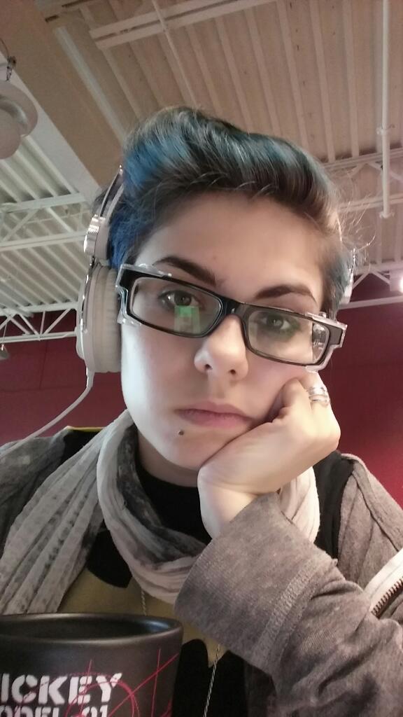 K80Bot's tweet image. I should really keep spare glasses around so I don&apos;t have to wear my safety specs all day. #contactproblems