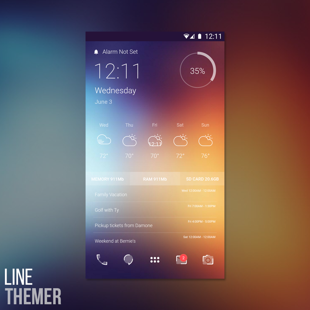 ThemerApp's tweet photo. Line is the newest theme added to the Themer library! Get it now: http://t.co/7UlSjfyt5E http://t.co/W6kxfrmgN4