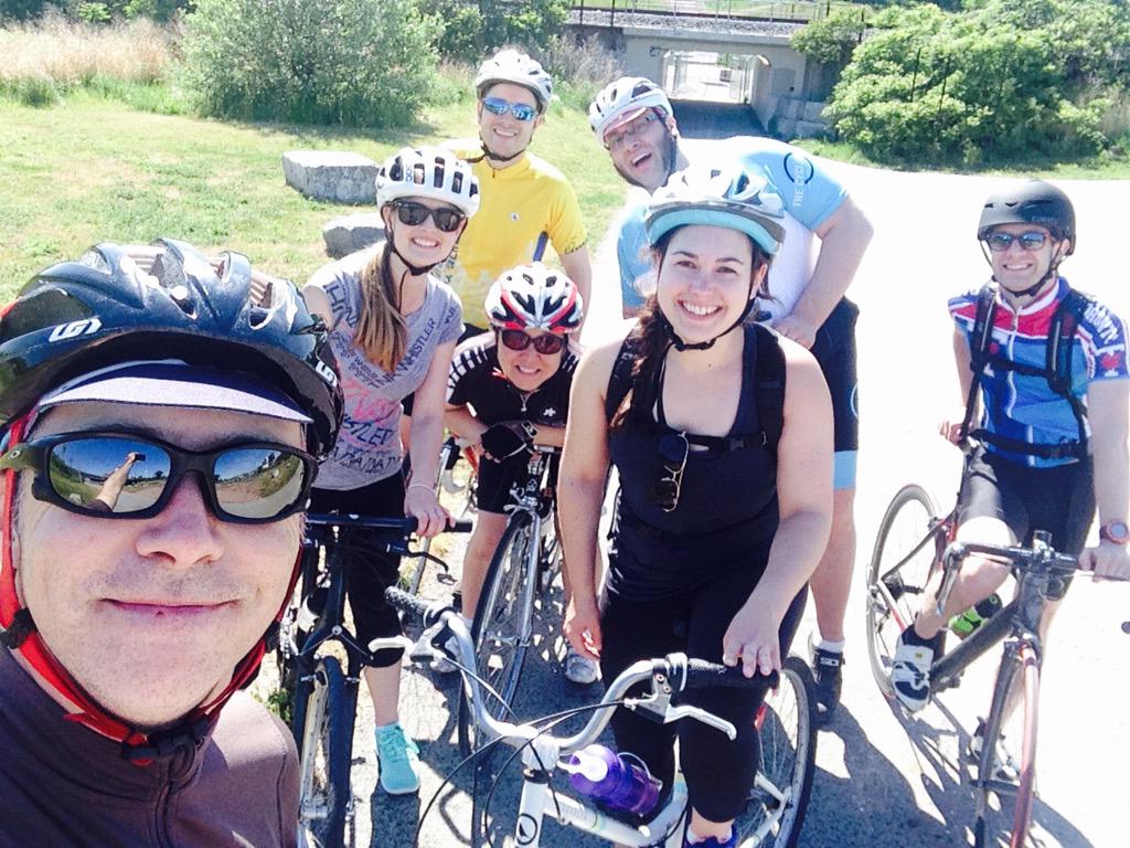 #Hooky! Roseander Main cuts class to ride bikes and eat cake! @Dufflet #tourdedufflet