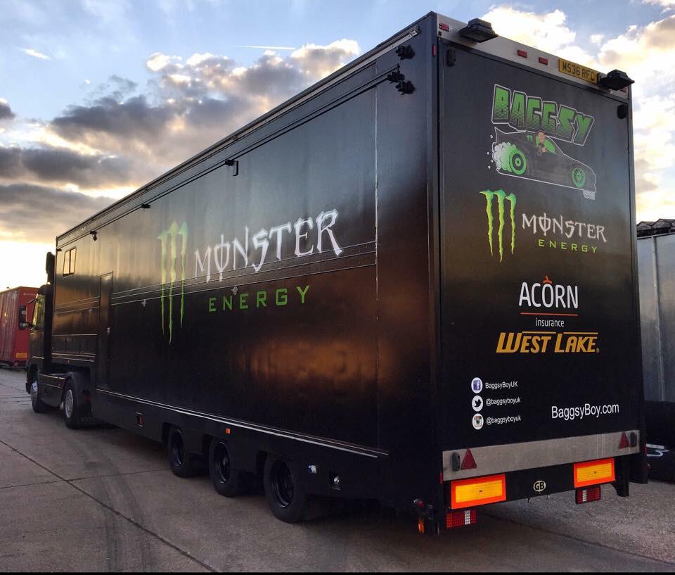 One of my dreams come true today! My own race rig!! Thanks to @MonsterEnergy @AcornInsurance and #WestlakeTyres