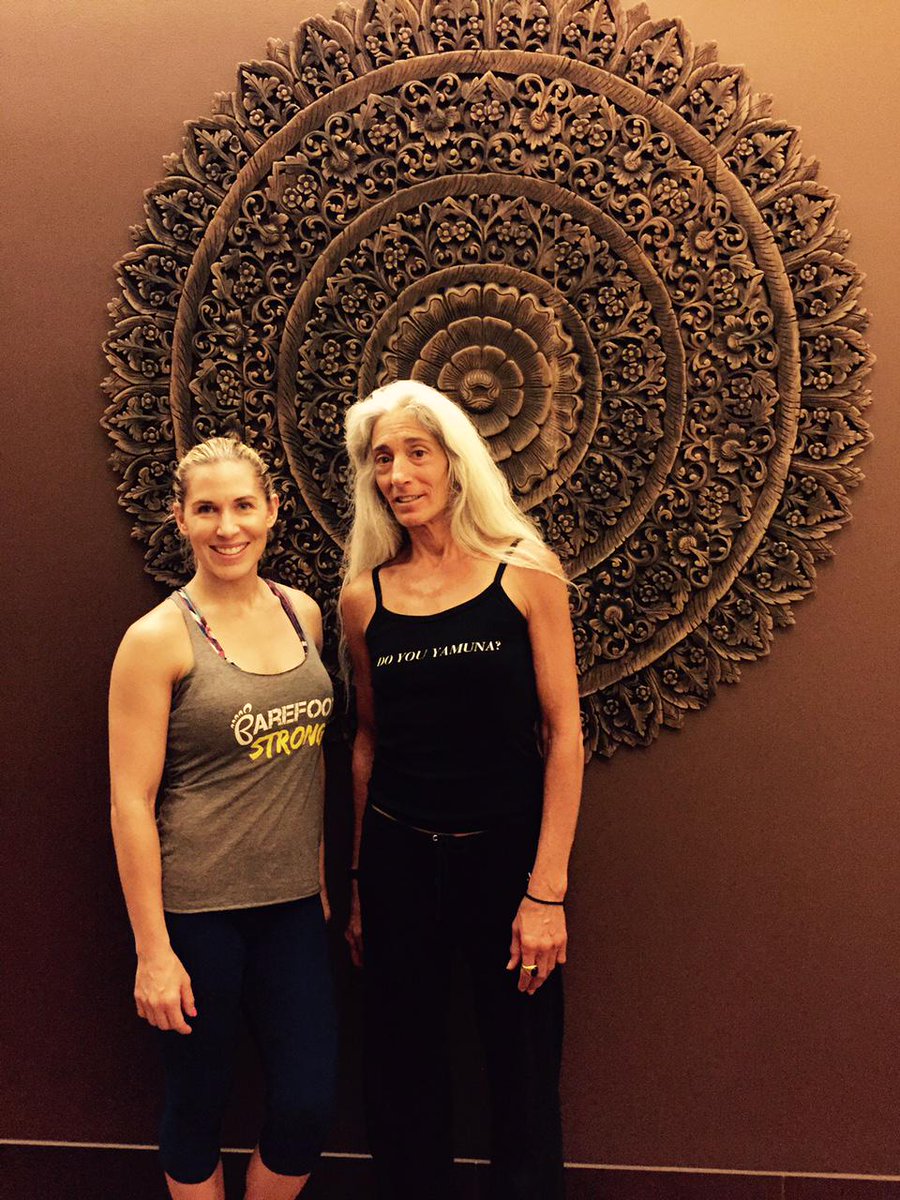 PureYogaNYC's tweet image. Loved having @yamuna and #DrEmilySplichal from @EBFAFitness for an afternoon of foot fitness #oneintention
