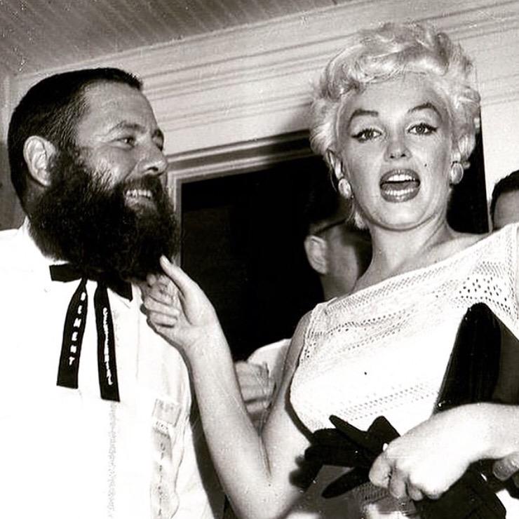 Even Marilyn can't resist a beard... #beard #bearded #beardrepublic