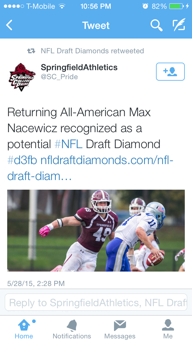 CrashPancho's tweet photo. RACC very own Max Nacewicz, being recognized for his hard work and talent.
#hardworkalwayspaysoff #college2pro http://t.co/79GD4AKf7v