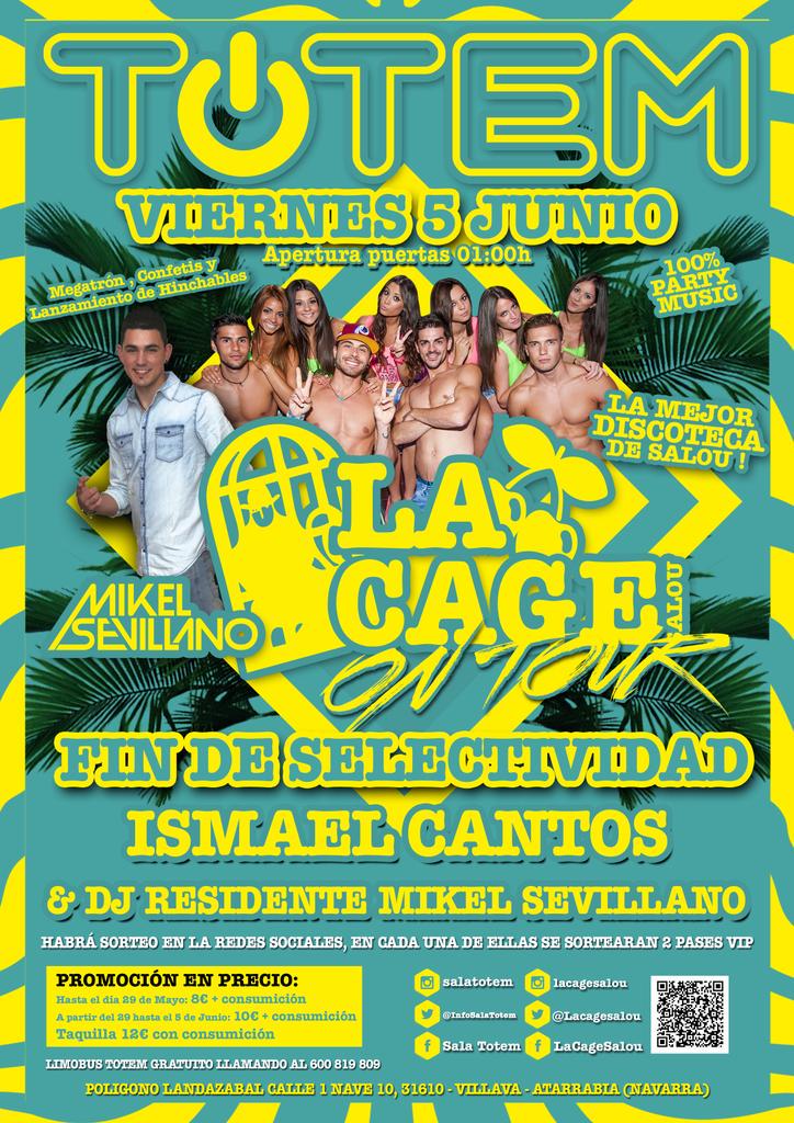 SalaTotemAretoa's tweet photo. SORTEO

RT &amp; FOLLOW y consigue 2 pases dobles para este viernes, PACHITO ESPECIAL FIN SELECTIVIDAD.
#Party http://t.co/Ug0wVcQK6f