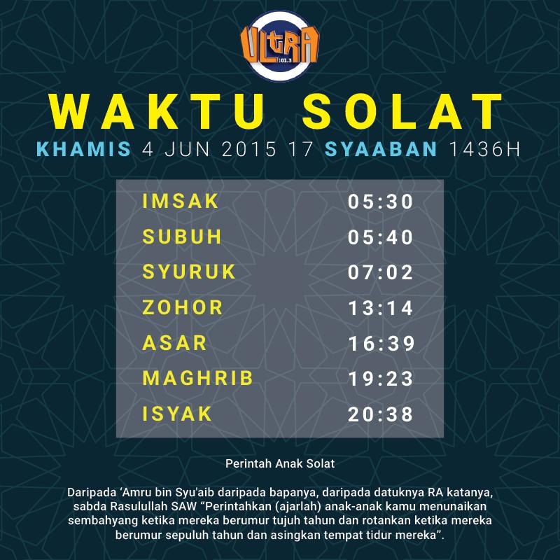 Waktu solat subuh penang 2021