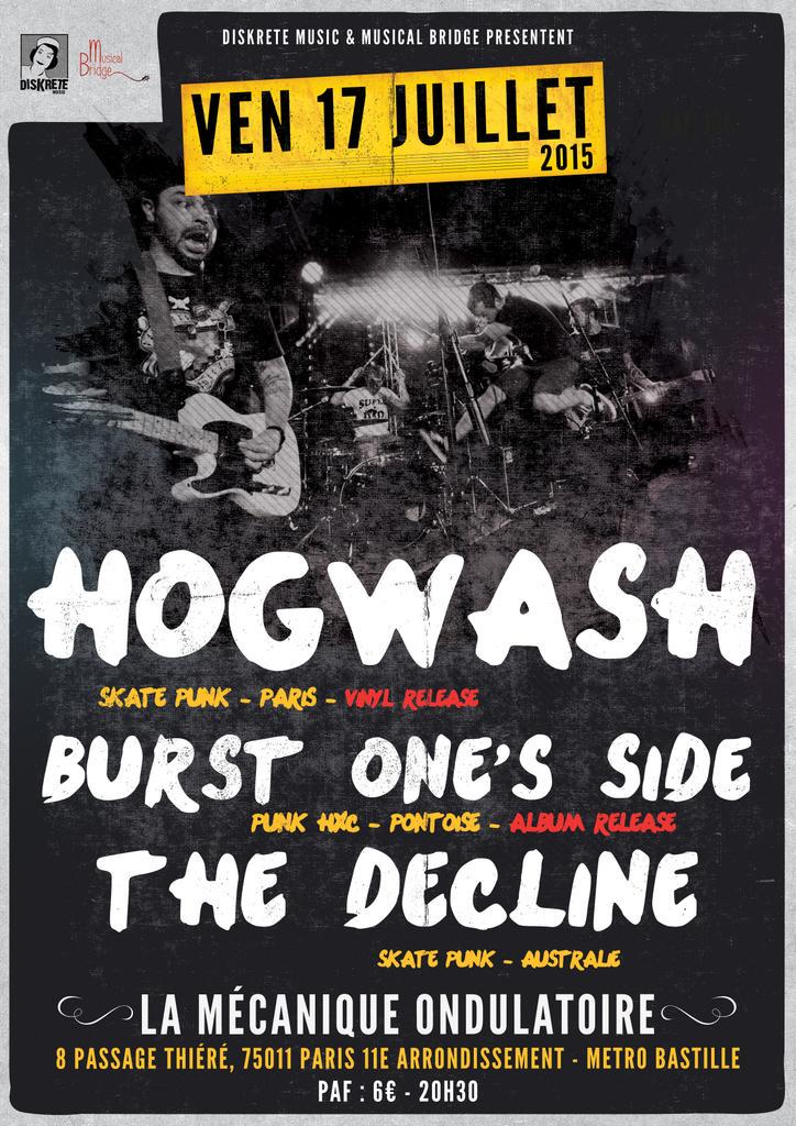 Rainmaker LP release party! 17/07 @ Mecanique Ondulatoire, Paris ! <a href="/burstonesside/">Burst One's Side</a> <a href="/TheDeclineMusic/">The Decline</a>