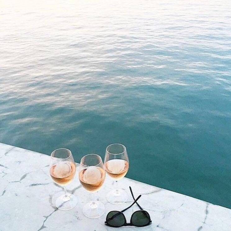 Dreaming of summer on this rainy day... #wine #rose #dreaming