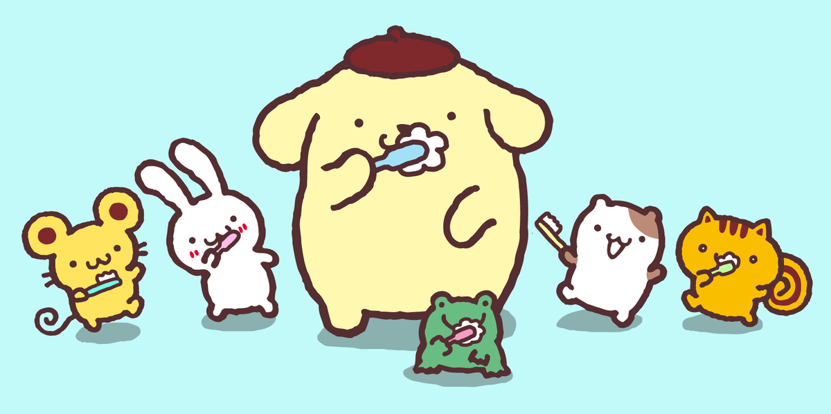 おひゃよー！ 歯磨きって、気合いがいるね！