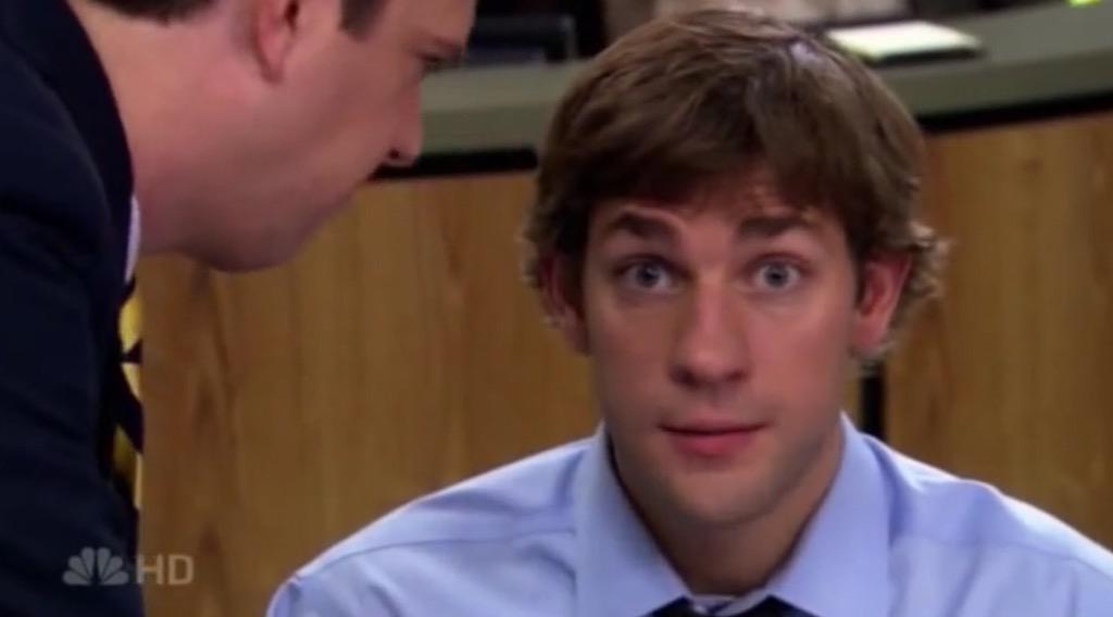 JimAndTheCamera's tweet image. that face u make when Pam goes with Michael to start their own paper company