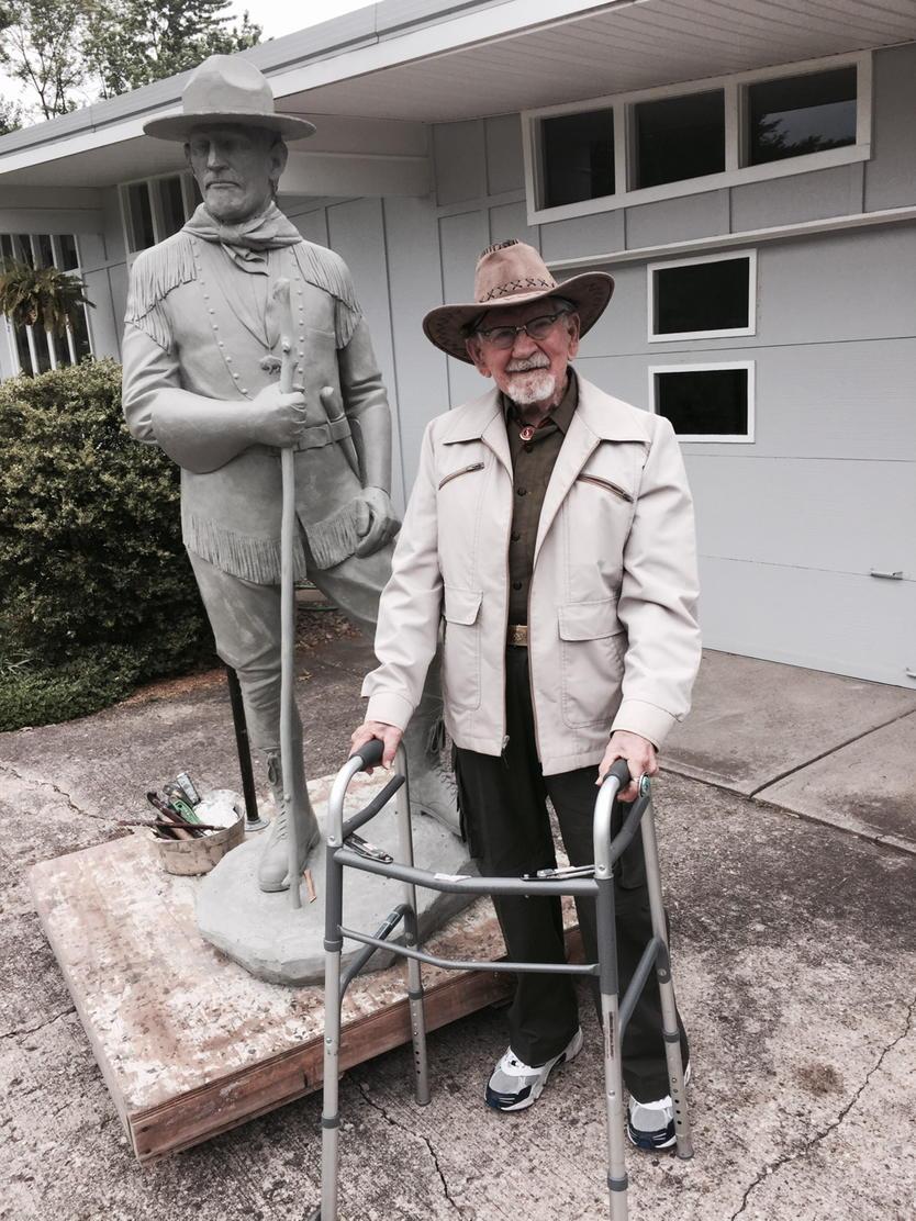 TomDugger's tweet photo. Coming soon, "Uncle Dan" a gift from Bob Griffin. An iconic piece of public art. http://t.co/yQspe8YcDj