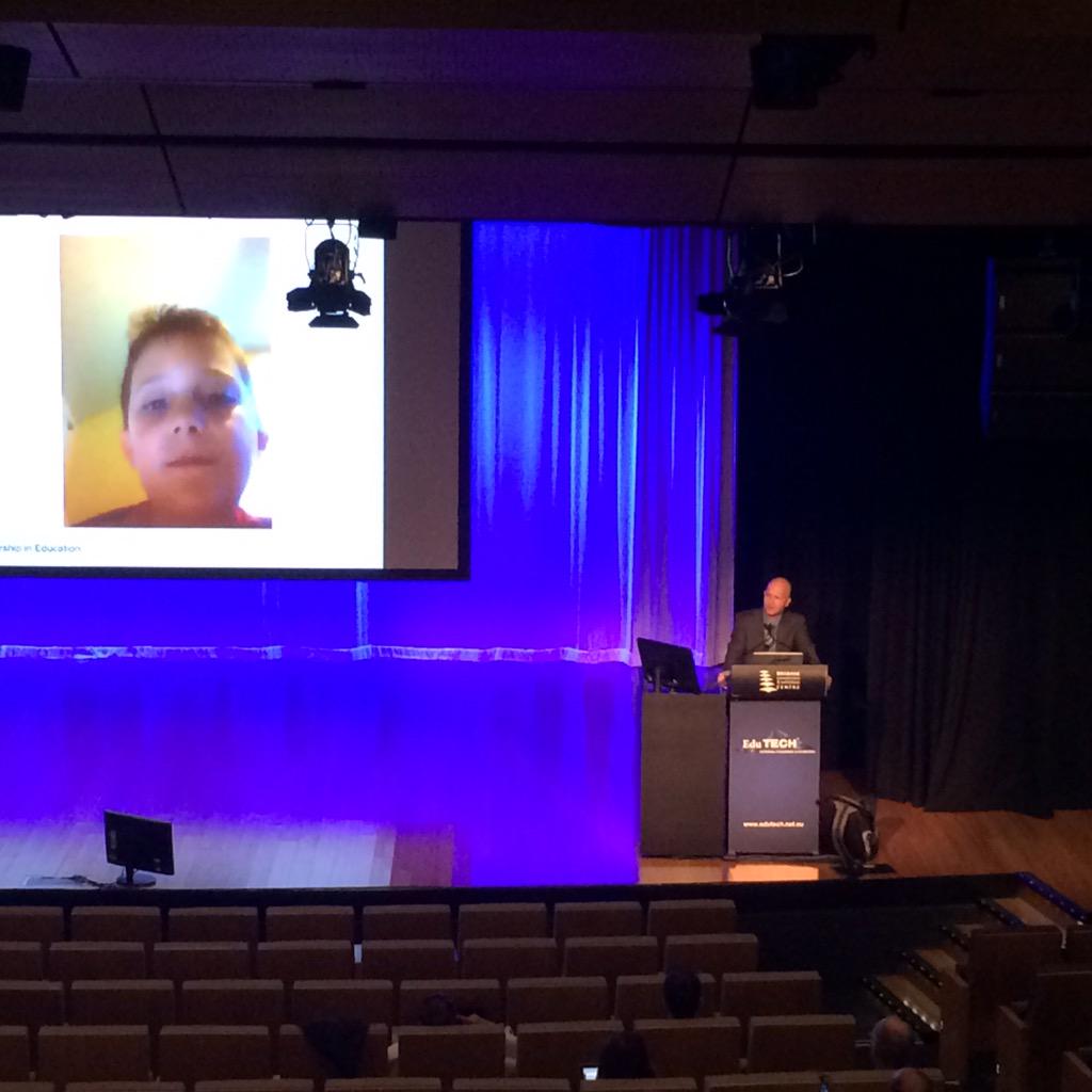 ShellTerrell's tweet photo. 8 year old who has over 35 YouTube videos who happens to be @E_Sheninger 's son! #edutech2015 #EduTECHAU http://t.co/kQwUvvYl8f