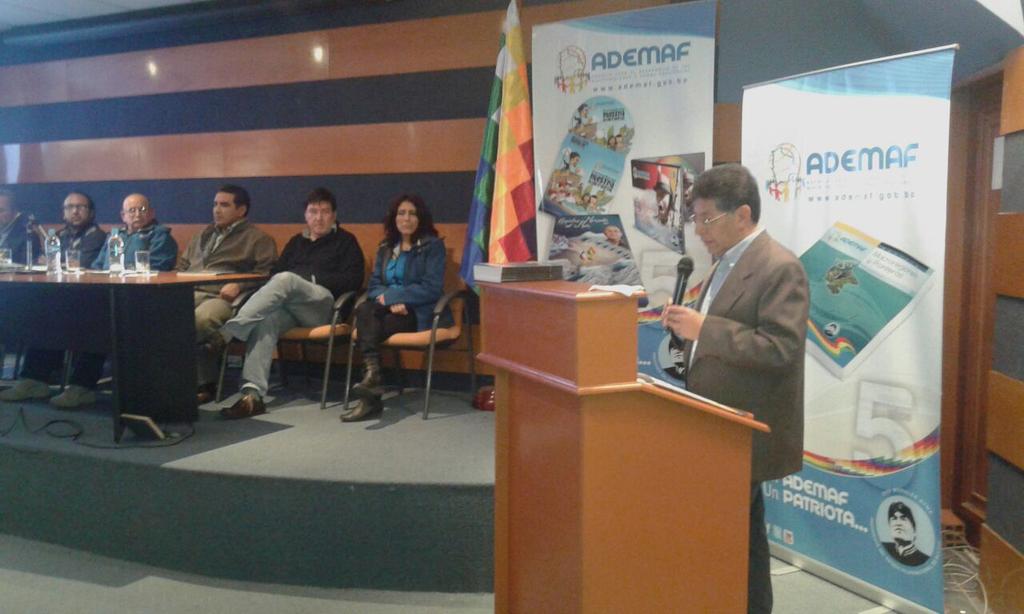 AdemafBeni's tweet photo. ADEMAF en su 5to. Aniversario presenta Revista "Macroregiones y Fronteras" y el Video "Fronteras Animadas" en La Paz. http://t.co/p1ylywqtWi