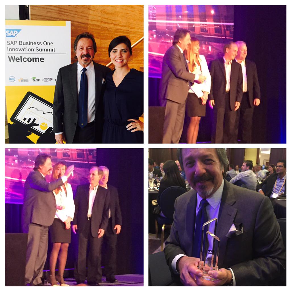 60 partners in NA for @SAPBusinessOne and @mwaintel is 1of3 winners! #sapb1summit #SAPB1 #innovatoroftheyear